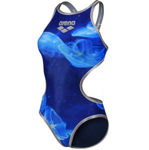 Arena one floating tech back one piece silver/white/navy m - uk34