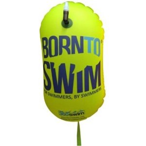 Plavecká bójka borntoswim swimmer's tow buoy žltá