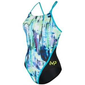 Dámske plavky michael phelps freeze racing back multicolor/black 28