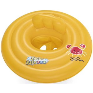 Inflatable baby seat ring žltá