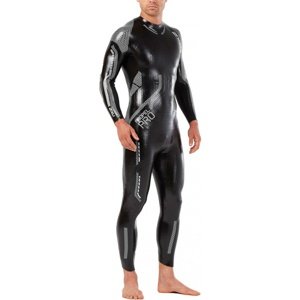 Pánsky plavecký neoprén 2xu propel pro wetsuit black/silver lt