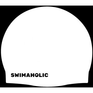 Plavecká čiapka swimaholic seamless cap biela