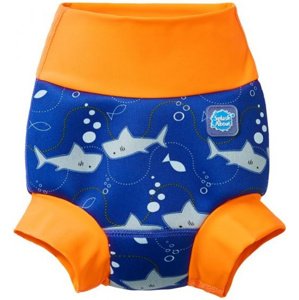 Dojčenské plavky splash about new happy nappy shark orange m