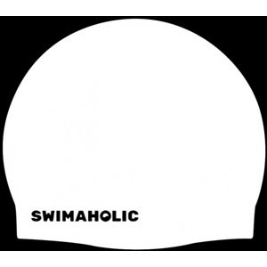 Detská plavecká čiapka swimaholic classic cap junior biela
