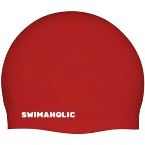 Plavecká čiapka swimaholic seamless cap červená