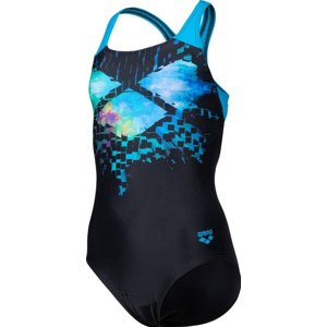 Arena girls multi pixels swim pro back black/turquoise 140cm